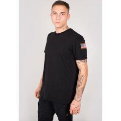 Koszulka Alpha Industries NASA 176506-03. Czarne koszulki męskie Alpha Industries, m, bez wzorów, bez kołnierzyka, bez rękawów. Za 112,99 zł.