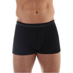 Bokserki męskie: Brubeck Bokserki męskie COMFORT WOOL czarne r. S (BX10430)