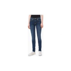 Jeansy skinny Calvin Klein Jeans J20J207775 - 011 MID RISE. Niebieskie jeansy damskie Calvin Klein Jeans, bez wzorów, z jeansu. Za 343,25 zł.