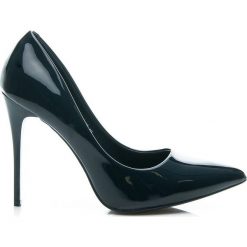 Szpilki: Eleganckie Szpilki nosek w szpic Granatowe