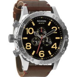 Biżuteria i zegarki męskie: Zegarek męski Black Brown Nixon 51-30 Chrono leather A1241019