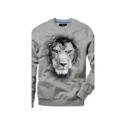 Bluza UNDERWORLD casual Lion. Czarne bluzy damskie Underworld, xxl, z nadrukiem, z bawełny, casualowe, bez kołnierzyka, bez rękawów, bez kaptura. Za 119,99 zł.