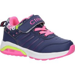 Granatowe buty sportowe na rzepy ze skórzaną wkładką casu f-622. Buty dziewczęce sportowe Casu, bez wzorów, na rzepy. Za 79,99 zł.