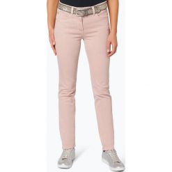 Anna Montana - Jeansy damskie – Angelika, beżowy. Brązowe jeansy damskie Anna Montana, w paski, z bawełny. Za 299,95 zł.