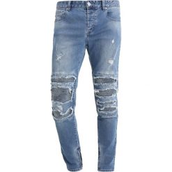 Jeansy męskie: Cayler & Sons INVERTED BIKER IAN PANTS Jeansy Slim Fit mid blue