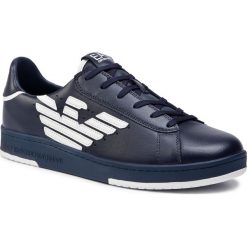 Sneakersy EA7 EMPORIO ARMANI - X8X043 XK075 A138 Navy/White. Niebieskie sneakersy męskie EA7 Emporio Armani, na co dzień, bez wzorów, ze skóry ekologicznej, bez zapięcia. W wyprzedaży za 439,00 zł.