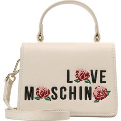 Torebki klasyczne damskie: Love Moschino ROSES Torebka avorio