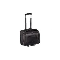 Torba komputerowa Hama na kołach z linii Frankfurt czarna. Czarne torby na laptopa marki HAMA, w paski, z materiału. Za 344,99 zł.