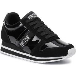 Sneakersy VERSACE JEANS COUTURE - E0VUBSA1 Nero 71173 899. Czarne półbuty damskie Versace Jeans Couture, z jeansu. Za 659,00 zł.
