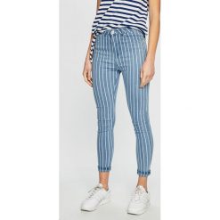 Haily's - Jeansy Stripe. Niebieskie rurki damskie marki Haily's, s, z elastanu, z podwyższonym stanem. Za 129,90 zł.
