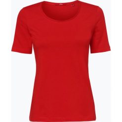 S.Oliver Casual - T-shirt damski, czerwony. Czerwone t-shirty damskie marki s.Oliver Casual, s, bez wzorów, z bawełny, casualowe, bez kołnierzyka. Za 39,95 zł.
