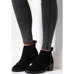 Czarne Botki Skimpy Road. Czarne botki damskie vices, za kostkę, na wysokim obcasie, na słupku, bez zapięcia. Za 99,99 zł.