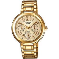 CASIO Sheen SHE 3034GD-9A. Żółte zegarki damskie CASIO, złote. W wyprzedaży za 536,00 zł.