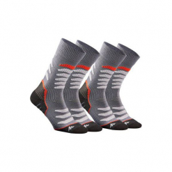 Skarpety turystyczne SH920 WARM MID. Szare skarpetki męskie marki FOUGANZA, z bawełny. Za 109,99 zł.