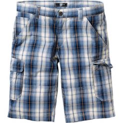 Bermudy Regular Fit w kratę bonprix kobaltowy w kratę. Niebieskie spodenki i szorty męskie bonprix, m, bez wzorów. Za 109,99 zł.