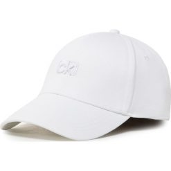 Czapka z daszkiem CALVIN KLEIN - Ck Signature Embroidery Bb Cap K60K606515 YAD. Białe czapki męskie Calvin Klein, bez wzorów, z bawełny. Za 159,00 zł.