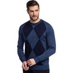 Sweter PIETRO SWNR000320. Pomarańczowe swetry męskie Giacomo Conti, na zimę, m, bez wzorów, z wełny, polo, bez kaptura. Za 229,00 zł.