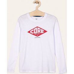 Jack & Jones - Longsleeve dziecięcy 140-176 cm. Czarne t-shirty chłopięce Jack & Jones, z nadrukiem, z bawełny, z długim rękawem. Za 59,90 zł.