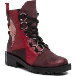 Trapery MACIEJKA - 04184-23/00-3 Bordo. Czerwone trapery damskie Maciejka, ze skóry, bez obcasa, bez zapięcia. Za 419,00 zł.