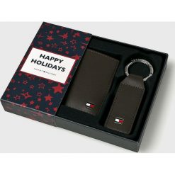 Tommy Hilfiger - Portfel skórzany. Czarne portfele męskie TOMMY HILFIGER, z materiału. Za 269,90 zł.