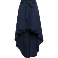 Spódnica z dłuższym tyłem bonprix ciemnoniebieski. Niebieskie spódniczki damskie bonprix, w paski, eleganckie. Za 109,99 zł.