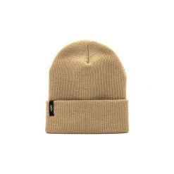 Czapka Beanie Camel. Pomarańczowe czapki męskie Harp Team, bez wzorów, z dzianiny. Za 59,00 zł.