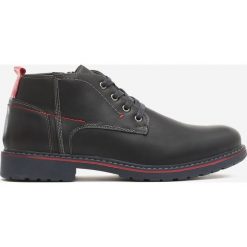 Granatowe Botki Oliver. Niebieskie botki męskie Born2be, na sznurówki. Za 139,99 zł.