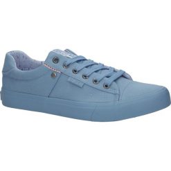 Niebieskie trampki sznurowane Big Star AA174095. Niebieskie trampki męskie BIG STAR, bez wzorów, retro, na sznurówki. Za 98,99 zł.