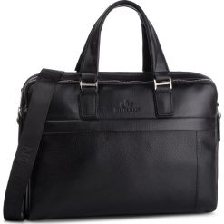 Torba na laptopa WITTCHEN - 20-3-048-11 Czarny. Czarne torby męskie skórzane Wittchen, bez wzorów, ze skóry ekologicznej. Za 999,00 zł.