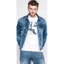 Pepe Jeans - Kurtka Pinner. Niebieskie płaszcze męskie Pepe Jeans, m, bez wzorów, z bawełny, krótkie, bez kaptura. W wyprzedaży za 299,90 zł.