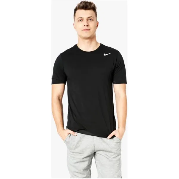 Nike Koszulka Ss M Nk Dry Dfc 2.0 , czarny, rozmiar XL. Czarne koszulki męskie Nike, xl, bez wzorów, z bawełny, bez kołnierzyka, bez rękawów. W wyprzedaży za 79,99 zł.