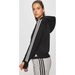 Adidas Performance - Bluza. Czarne bluzy damskie adidas Performance, s, z nadrukiem, z dzianiny, bez rękawów, z kapturem. W wyprzedaży za 239,90 zł.