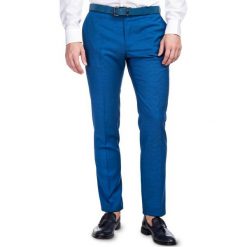 Spodnie LUCIANO GDNS900145. Niebieskie spodnie męskie Giacomo Conti, na co dzień, s, bez wzorów, z wełny, eleganckie. Za 499,00 zł.