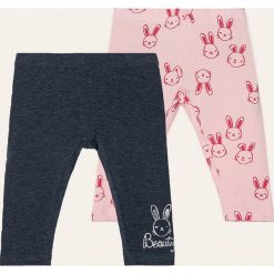 Blukids - Legginsy dziecięce 68-98 cm (2 pack). Różowe spodnie dziewczęce Blukids, bez wzorów, z elastanu. Za 39,90 zł.