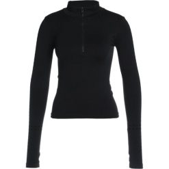 Free People DALES LAYERING Bluzka z długim rękawem black. Czarne topy sportowe damskie marki Free People, z elastanu, sportowe, z długim rękawem. W wyprzedaży za 134,50 zł.