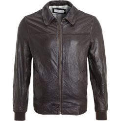 Pier One Kurtka skórzana brown. Brązowe kurtki męskie bomber Pier One, m, z materiału. W wyprzedaży za 467,35 zł.