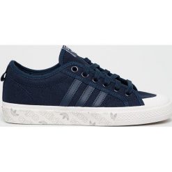 Adidas Originals - Tenisówki Nizza. Niebieskie buty sportowe damskie adidas Originals, bez wzorów, ze skóry, na sznurówki. Za 279,90 zł.