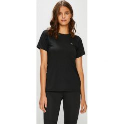 Calvin Klein Performance - Top. Brązowe topy sportowe damskie Calvin Klein Performance, m, z dzianiny, z krótkim rękawem. Za 179,90 zł.