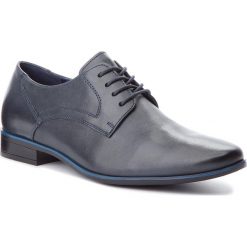 Półbuty LASOCKI FOR MEN - MI07-C372-406-03 Navy. Niebieskie buty wizytowe męskie Lasocki For Men, ze skóry. Za 179,99 zł.
