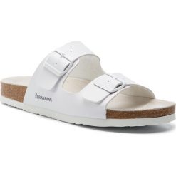 Klapki DR. BRINKMANN - 603141 M Weiss 3. Białe klapki męskie marki Dr. Brinkmann, ze skóry ekologicznej, bez zapięcia. Za 129,00 zł.