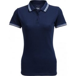 Koszulka polo damska TSD614 - granatowy - Outhorn. Niebieskie bluzki damskie marki Outhorn, z bawełny, polo. W wyprzedaży za 29,99 zł.