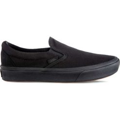 Czarne Lekkie Vansy COMFYCUSH SLIP ON VND. Czarne trampki i tenisówki damskie Molly.pl, bez wzorów, z gumy, bez zapięcia. Za 299,00 zł.