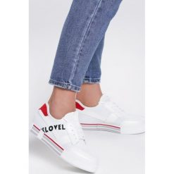 Białe Sneakersy Green Flash. Białe sneakersy damskie Renee, z materiału. Za 89,99 zł.
