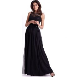 SUKIENKA SISI. Sukienki damskie ivon, na sylwestra, bez wzorów, z poliesteru, eleganckie, bez kołnierzyka, z długim rękawem, długie, maxi, dopasowane. Za 279,00 zł.