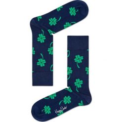 Happy Socks - Skarpetki Big Luck. Niebieskie skarpetki damskie Happy Socks, z bawełny. Za 39,90 zł.