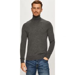 Calvin Klein - Sweter K10K102751. Szare swetry męskie Calvin Klein, xl, z aplikacjami, z wełny, z golfem, bez kaptura. W wyprzedaży za 359,90 zł.