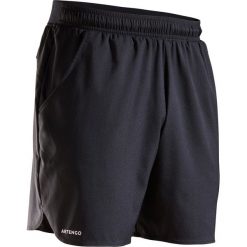Spodenki TENIS TSH 500 DRY krótkie. Czarne spodenki sportowe męskie ARTENGO, m, bez wzorów, z poliesteru, sportowe, tenisowe. Za 29,99 zł.