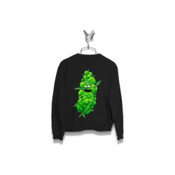 Bluza Ganja Rick Męska. Czarne bluzy damskie Failfake, s, bez wzorów, bez kołnierzyka, bez rękawów, bez kaptura. Za 170,00 zł.