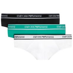 Komplet 3 par slipów Emporio Armani Underwear 111734 0P717 65510. Slipy męskie Emporio Armani Underwear, xl, bez wzorów, z elastanu. W wyprzedaży za 149,00 zł.