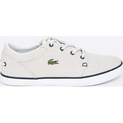 Lacoste - Tenisówki. Szare trampki męskie marki Lacoste, z gumy, na sznurówki. W wyprzedaży za 279,90 zł.